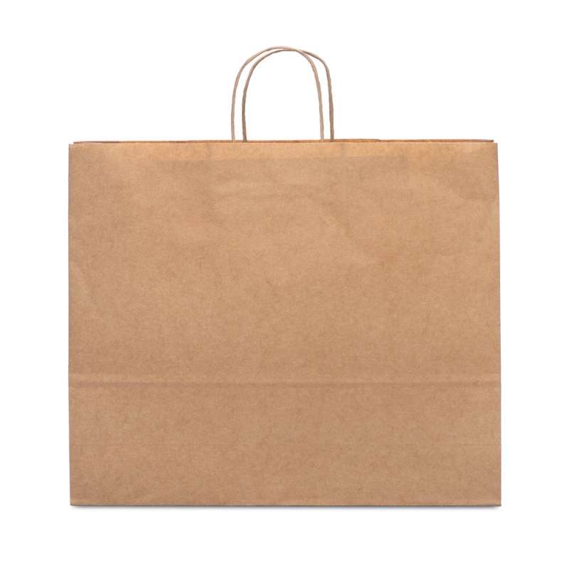 Kraft papieren tas 12 x 40 x 36 cm tegen groothandelsprijzen - Natuurlijke tas tegen groothandelsprijzen Kraft papieren tas 12 x 40 x 36 cm tegen groothandelsprijzen - Natuurlijke tas tegen groothandelsprijzen