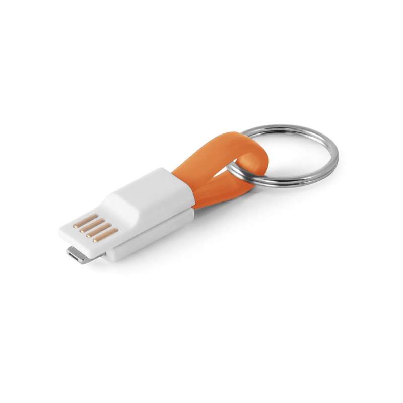 RIEMANN. USB cable with 2-in-1 connector - Key ring 2 uses at wholesale prices