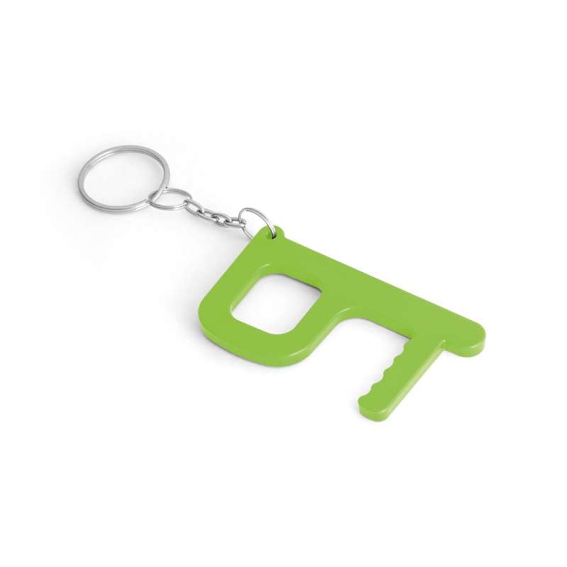 HANDY SAFE. Multifunction key ring with antibacterial treatment - Key ring 2 uses at wholesale prices