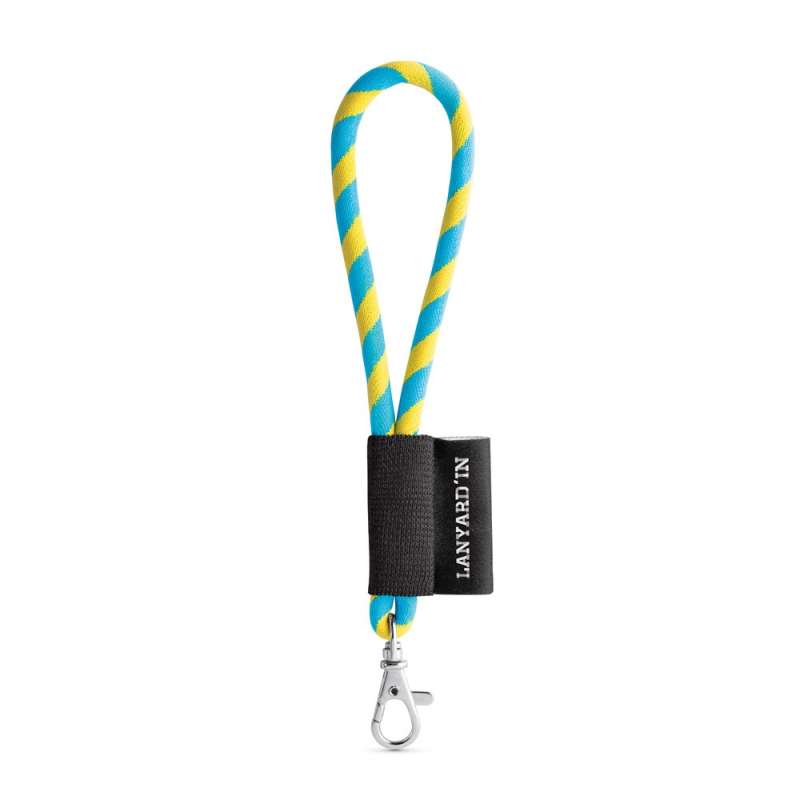 Conjunto de Lanyard Tubular Curto Preto a preço grossista - Cordão de pescoço (lanyard) a preço grossista