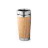 PIETRO. Bamboo travel mug 500 ml - wooden mug at wholesale prices