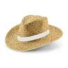 Natural straw hat with ribbon - Straw hat at wholesale prices