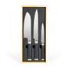 Set di 3 coltelli giapponesi in legno 37 cm - Coltello da cucina a prezzi all'ingrosso