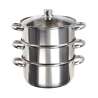 Cuiseur vapeur inoxidable 24 cm 4 L - Utensilio de cocina a precios de mayorista