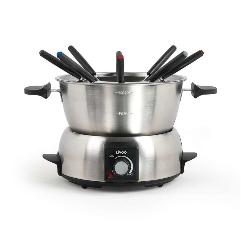 Fonduera eléctrica de 1,8 L y acero inoxidable - aparato de fondue a precios de mayorista