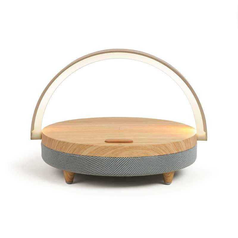 LED Bluetooth højttaler med trådløs oplader 20,4 cm - Support telefon til engrospris