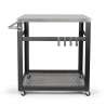 Carrello inox per plancha 73x50 cm - Piastra a prezzi all'ingrosso