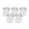 5er Set 750ml Glasbehälter mit Metallverschluss - Glasbehälter zu Großhandelspreisen