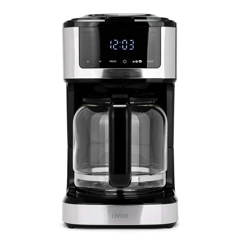 Máquina de café programável 1,8 L com vidro a preço grossista - Cafeteira a preço grossista