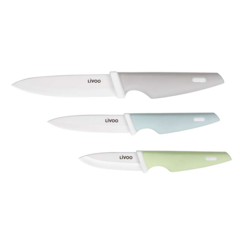 3 couteaux céramique - Couteau de cuisine à prix grossiste