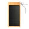 Bateria Externa Solar 10.000 mAh em Bambu - Produto à energia solar a preço grossista