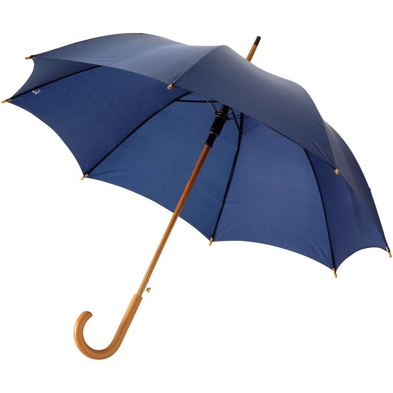 Parapluie 23 à ouverture automatique, poignée et mât en bois - Bullet - Parapluie classique à prix de gros
