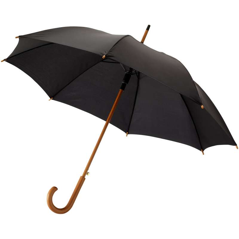 23 automatic opening umbrella with wooden handle and pole - Bullet - Classic umbrella at wholesale prices
