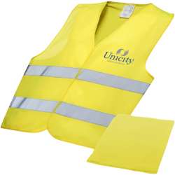Safety vest in pouch for...