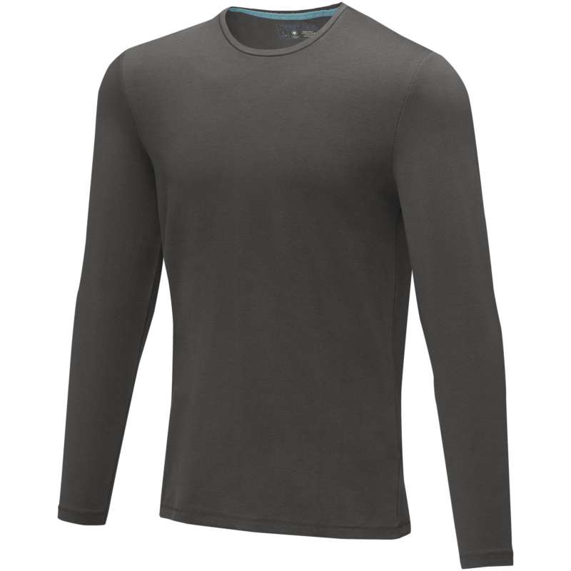 Ponoka men's long-sleeved organic T-shirt - Elevate NXT - T-shirt at wholesale prices