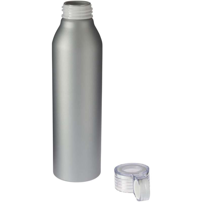 Sportflasche Aluminium 650ml, matt schwarz - Wasserflasche zu Großhandelspreisen
