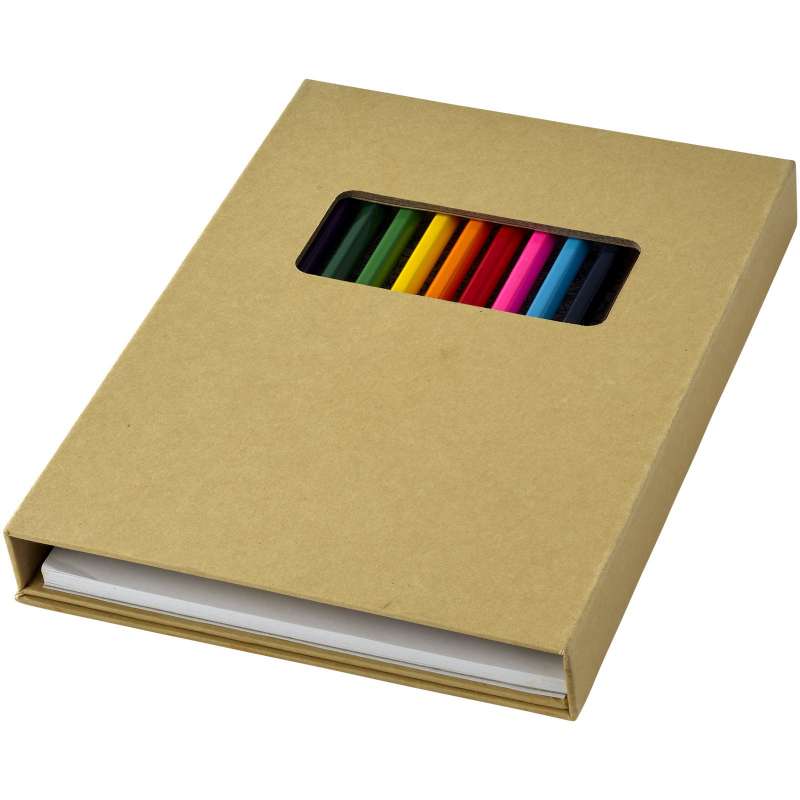 Pablo coloring set with drawing paper - Bullet - Colored pencil at wholesale prices