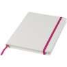 A5 Spectrum white notebook with colored elastic band - Bullet - Notepad at wholesale prices