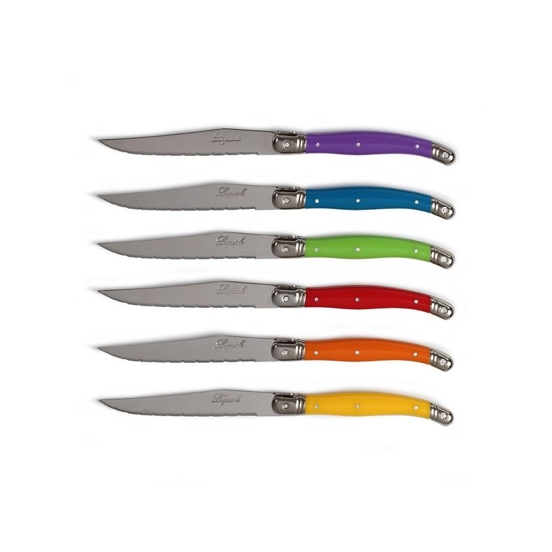 LIVOO - Set de 6 couteaux Laguiole - Couteau de cuisine à prix de gros
