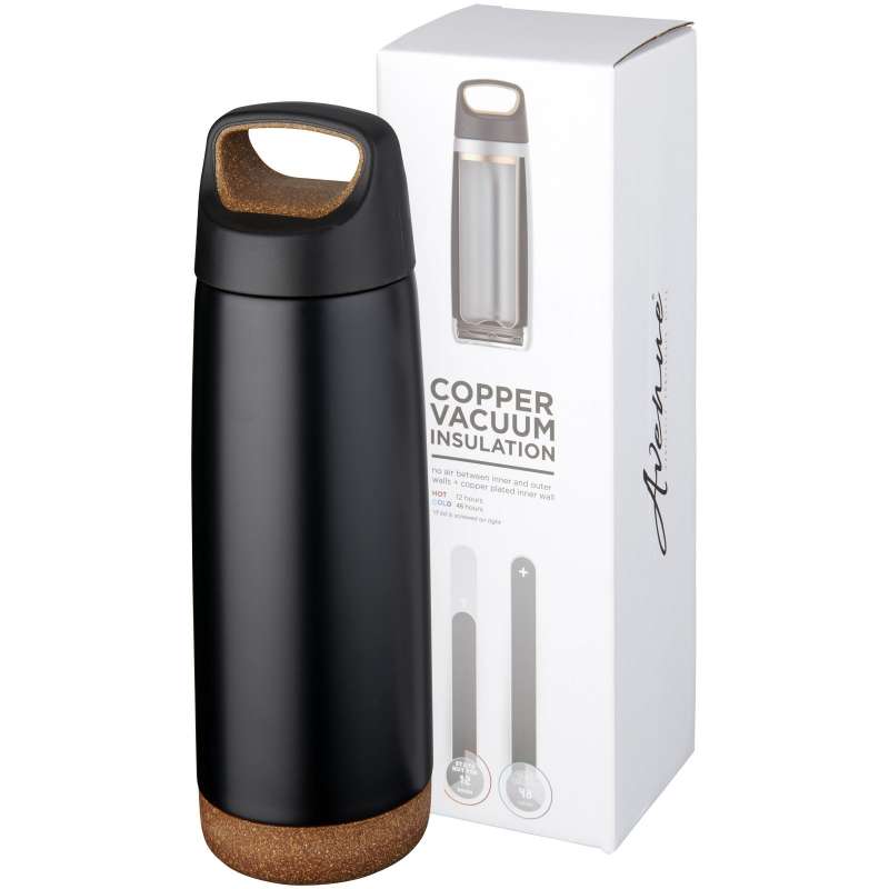 600ml sports bottle with vacuum insulation and Valhalla copper coating - Avenue - Bottle at wholesale prices