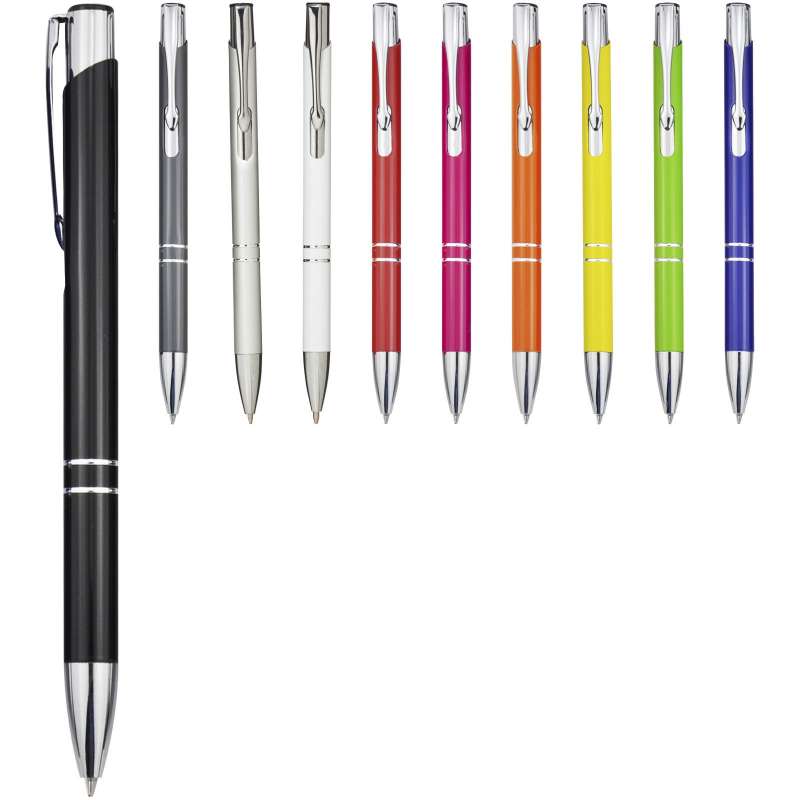 Moneta retractable aluminium ballpoint pen - Bullet - Ballpoint pen at wholesale prices