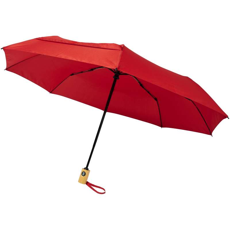 Parapluie en RPET pliable 21 à ouverture/fermeture automatique Bo - Avenue - Parapluie compact à prix de gros