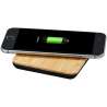 Wireless charging stand in bambou and Leaf fabric - Avenue - Phone accessories at wholesale prices