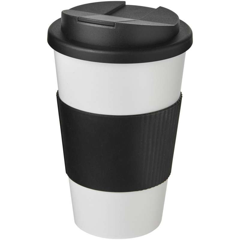 Americano insulated tumbler 350ml with non-slip headband and leak-proof lid - Americano - Cup at wholesale prices