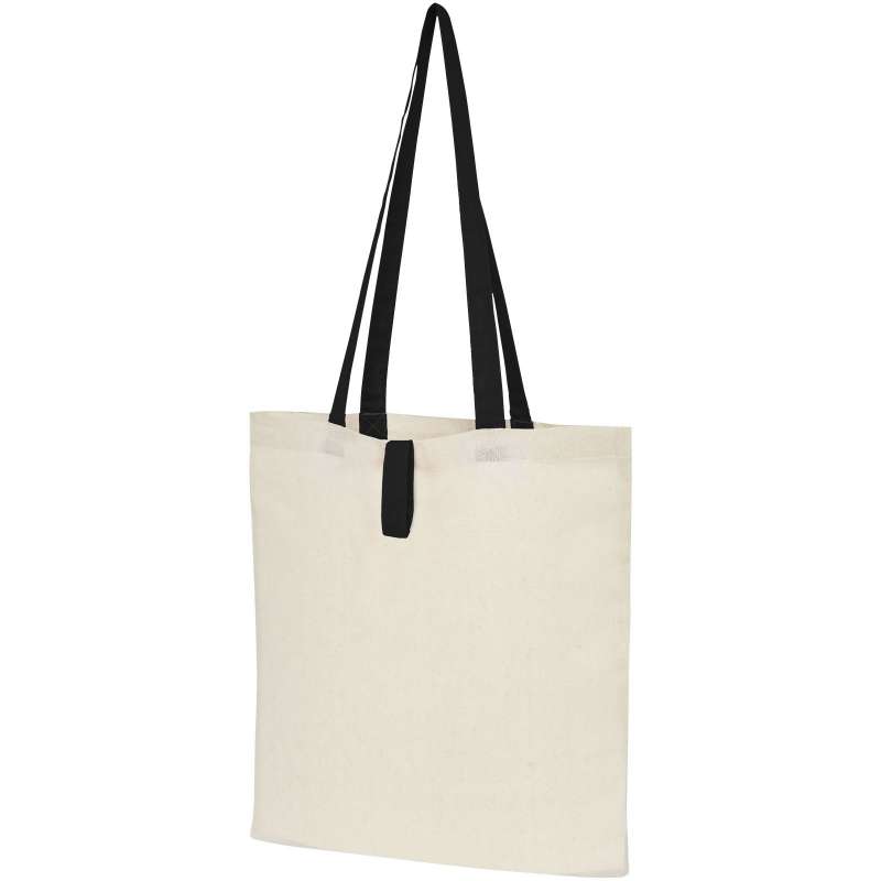 Nevada foldable shopping bag in 100 g/m² coton - Bullet - Totebag at wholesale prices