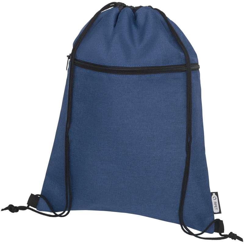 Ross rPET backpack with drawstring - Bullet - Recyclable accessory at wholesale prices