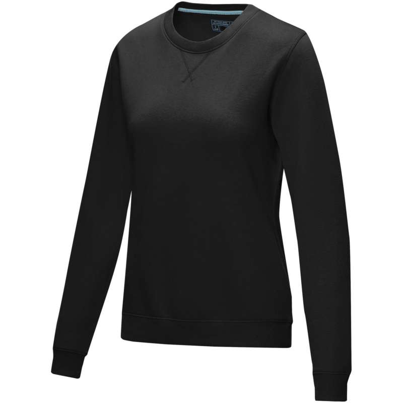 Women's Jasper organic GOTS recycled GRS crewneck sweatshirt - Elevate NXT - Recyclable accessory at wholesale prices