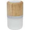 Haut-parleur Bluetooth Aurea en bambou avec lumière - Bullet - Produit en bois à prix grossiste