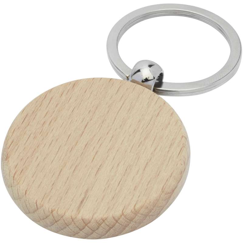 Giovanni round key ring in beech wood - Bullet - Wooden product at wholesale prices