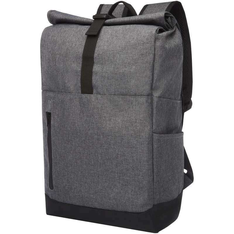Hoss backpack with roll-up flap for 15.6" laptop - Avenue - computer backpack at wholesale prices
