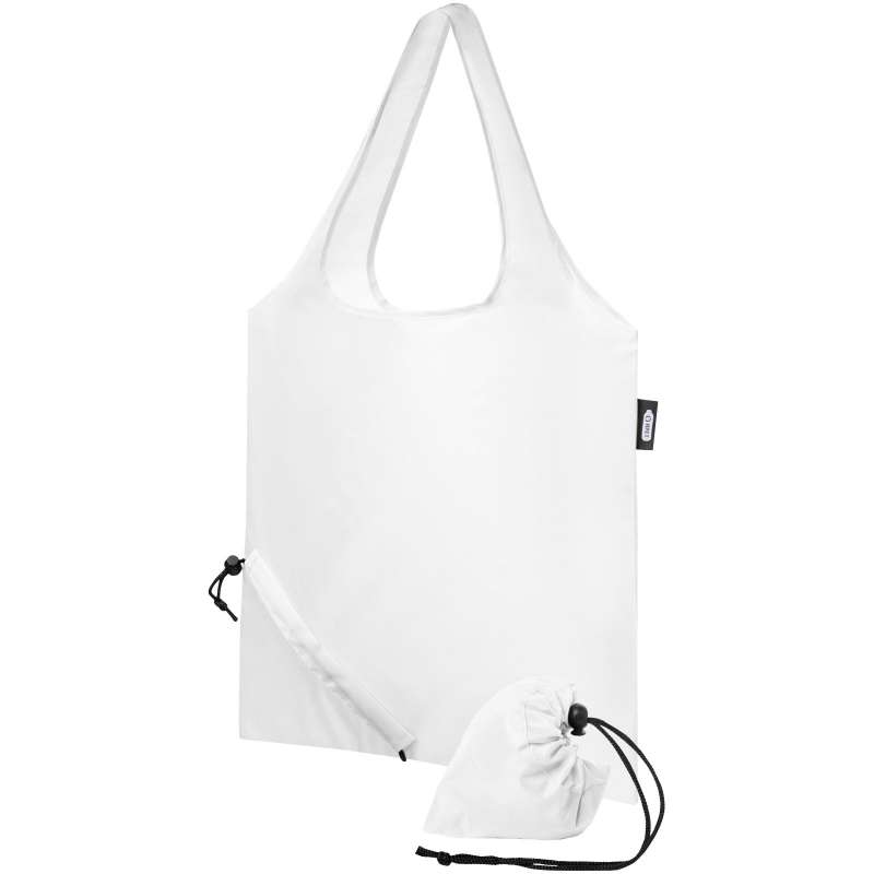 Sabia foldable shopping bag in recycled PET - Bullet - Recyclable accessory at wholesale prices