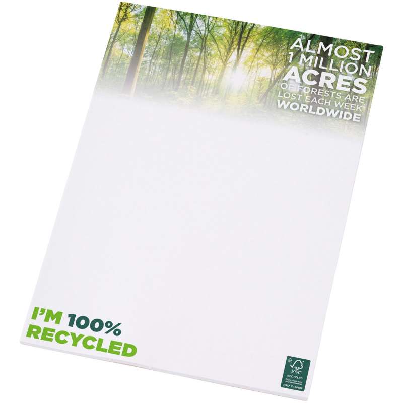Desk-Mate A4 recycled notepad - Stationery items at wholesale prices