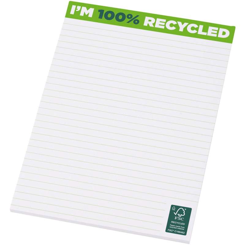 Desk-Mate A5 recycled notepad - Stationery items at wholesale prices
