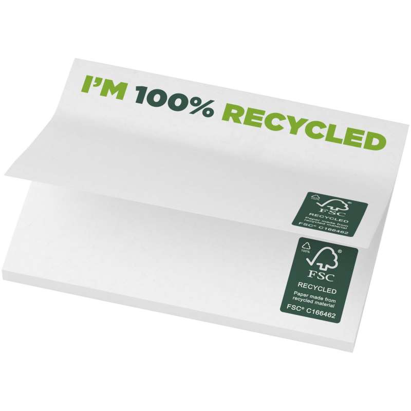 Notes autocollantes recyclées 100 x 75 mm Sticky-Mate - Sticky-Mate - Article de papeterie à prix de gros