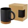 Neiva 425 ml ceramic mug with cork base - Avenue - Recyclable accessory at wholesale prices