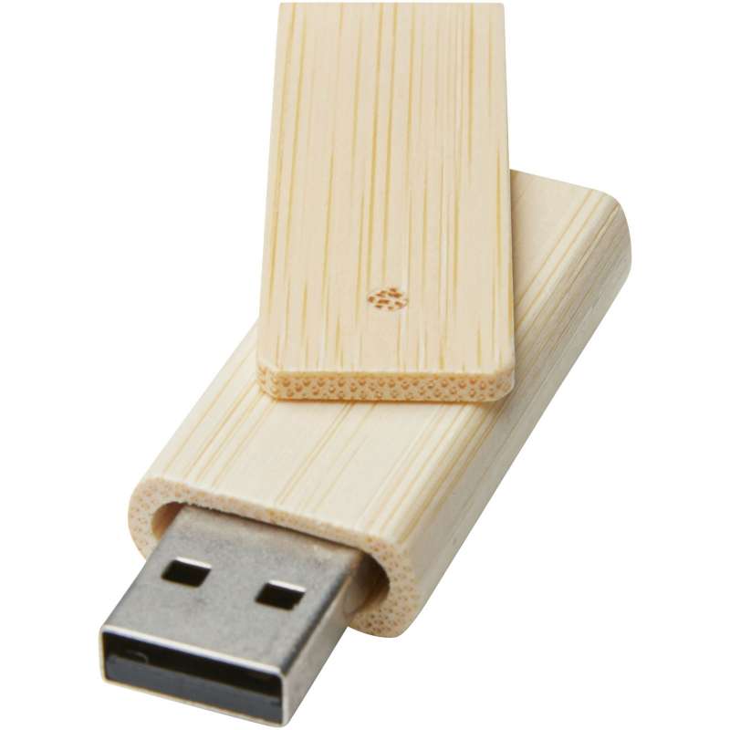 Clé USB Rotate 8 Go en bambou - Produit en bois à prix grossiste