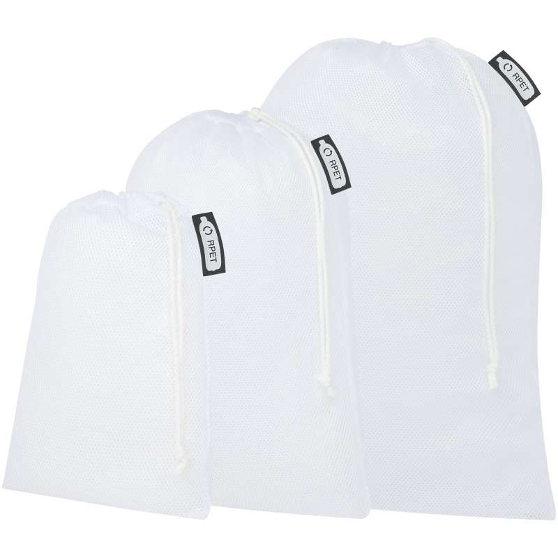 Set aus 3 Gemüsebeuteln aus recyceltem PET, 15-30 cm - Artikel für Sublimation zu Großhandelspreisen Set aus 3 Gemüsebeuteln aus recyceltem PET, 15-30 cm - Artikel für Sublimation zu Großhandelspreisen
