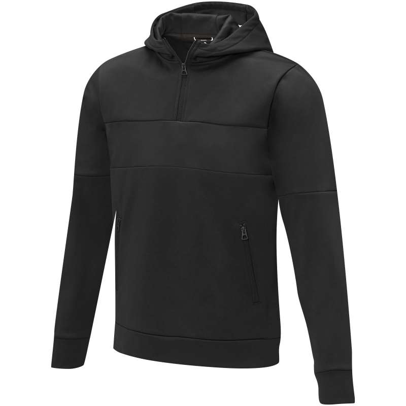 Sayan men's half-zip anorak hoodie - Sweat shirt zippé at wholesale prices