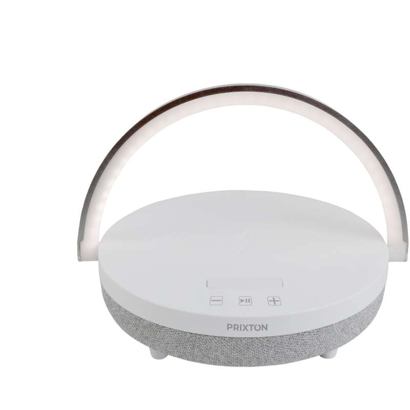 Prixton 4-in-1 speaker light with wireless charging base - LED lamp at wholesale prices