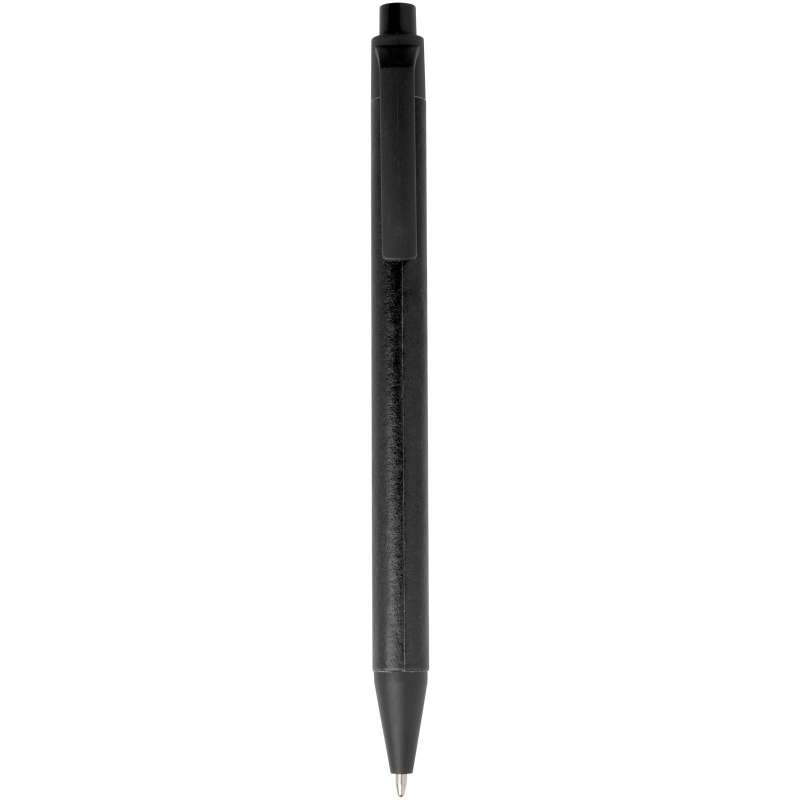 Chartik monochromatic ballpoint pen in recycled paper with matte finish - Recyclable accessory at wholesale prices