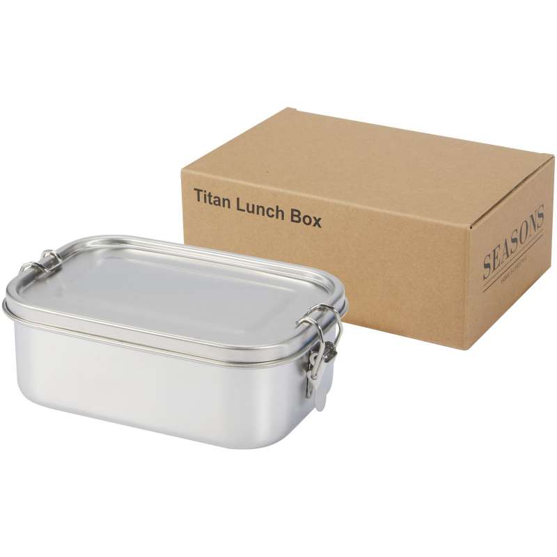 Titan lunch box in recycled inox - Lunch box at wholesale prices