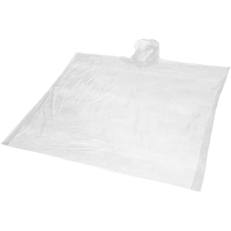 GRS-certified Mayan disposable rain poncho with storage pouch - Poncho at wholesale prices