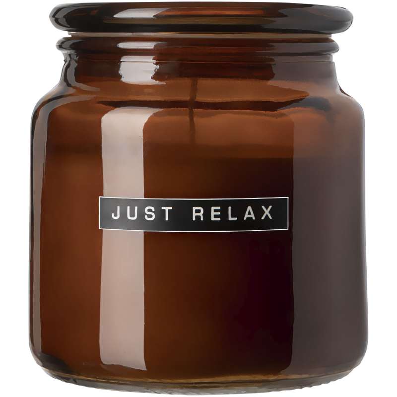 650 g WELLmark Let' s Get Cozy scented candle - cedar wood scent - Candle at wholesale prices