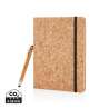 A5 cork notebook with bambou pen - Notepad at wholesale prices