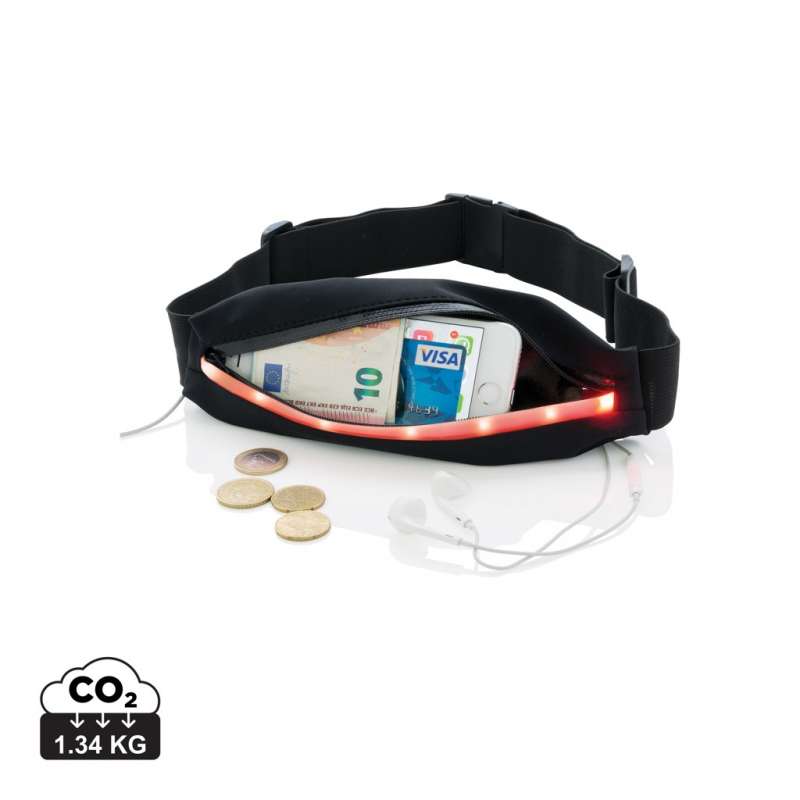 Sport belt with LED - Banana bag at wholesale prices