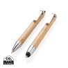 Set stylos en bambou - Parure de stylos à prix grossiste